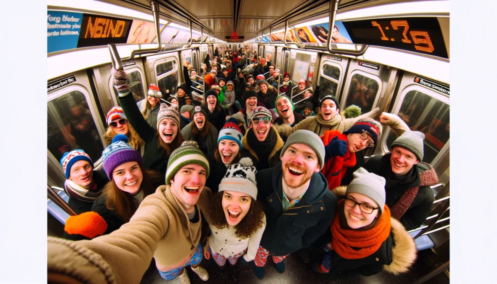 No Pants Subway Ride