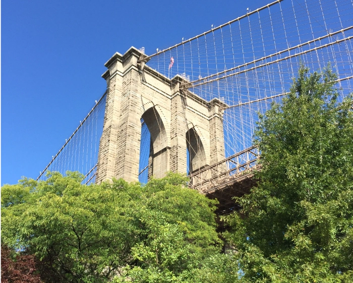 Cruzando el Puente de Brooklyn